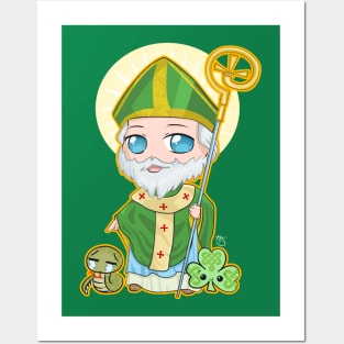 Chibi St. Patrick Posters and Art